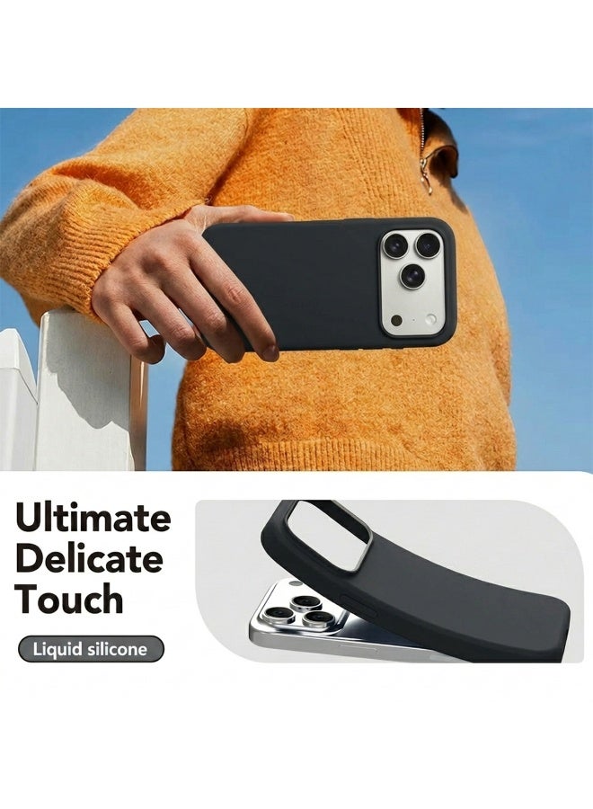 موبكوس جراب Mobcos iPhone 17 Pro Max أسود بشعار Elite، مصنوع من السيليكون الفاخر، مزود بخاصية الشحن اللاسلكي المغناطيسي | ملمس ناعم كالحرير | حماية فائقة ضد الصدمات بمعايير عسكرية | توافق مغناطيسي قوي | غطاء أنيق ونحيف - Image 3