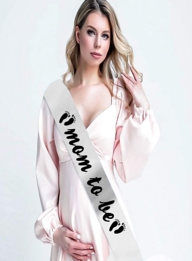 Hubops Satin mom to be and dad to me Sash white for 21 Years and up for Party baby shower Decoration - Image 2