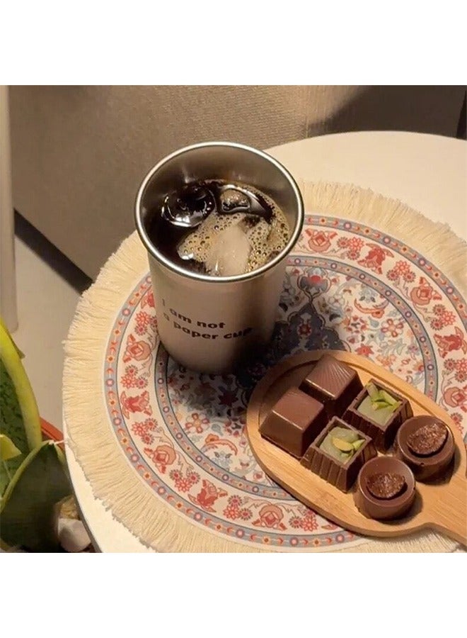 كوب معدني من الفولاذ المقاوم للصدأ، كوب قهوة صغير للمشروبات الباردة 350 مل - Image 4