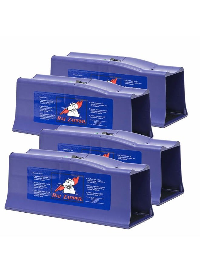 Victor Rat Zapper Classic RZC001-4 Indoor Electronic Rat Trap - 4 Traps, Purple - Image 1