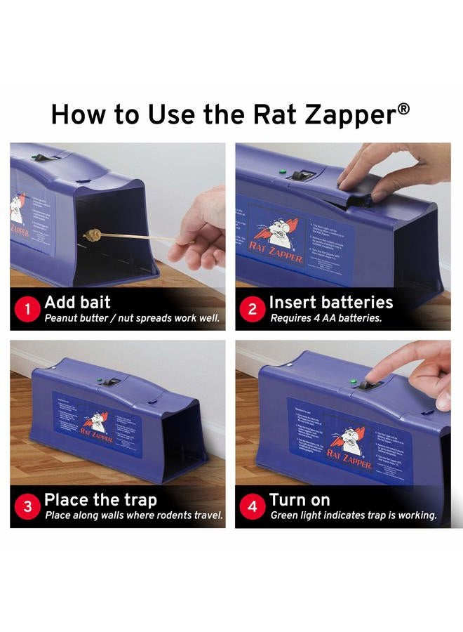 Victor Rat Zapper Classic RZC001-4 Indoor Electronic Rat Trap - 4 Traps, Purple - Image 3