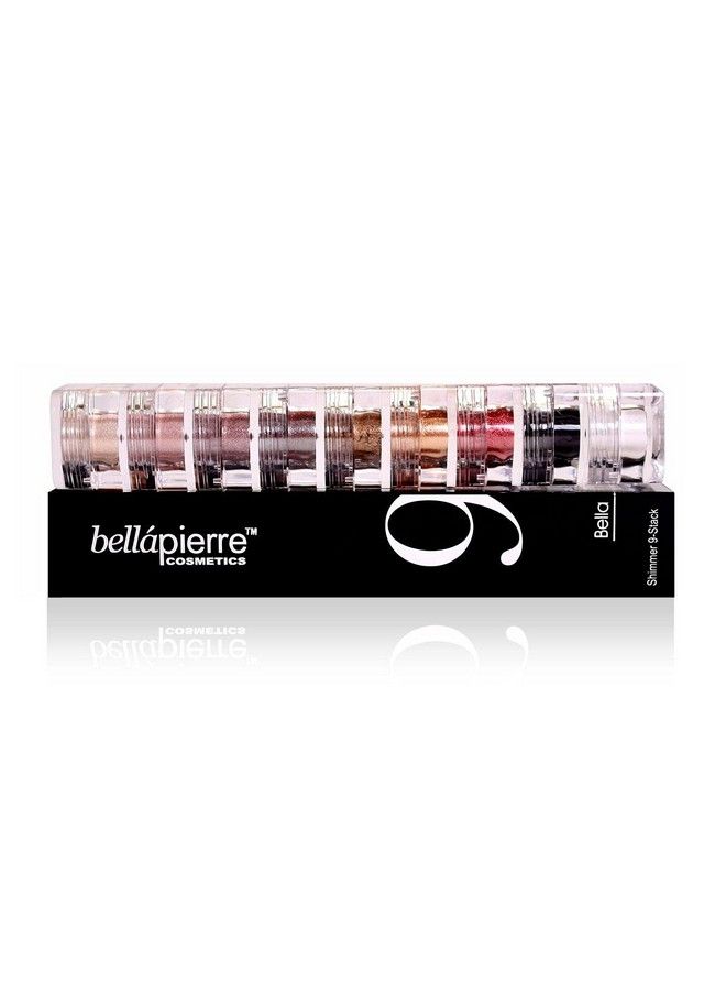 BellaPierre Shimmer Powder 9 Stack : Paraben Free : Vegan & Cruelty Free : 9 Count Bella - Image 3