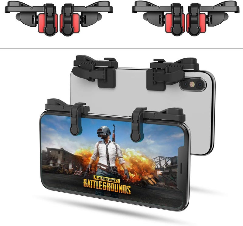 IFYOO 【2 Pair】 Z108 Mobile Gaming Controller Compatible with PUBG Mobile/Fortnitee Mobile/Call of Duty Mobile, Sensitive Shoot and Aim Trigger L1R1 Compatible with Android & iPhone - Image 1