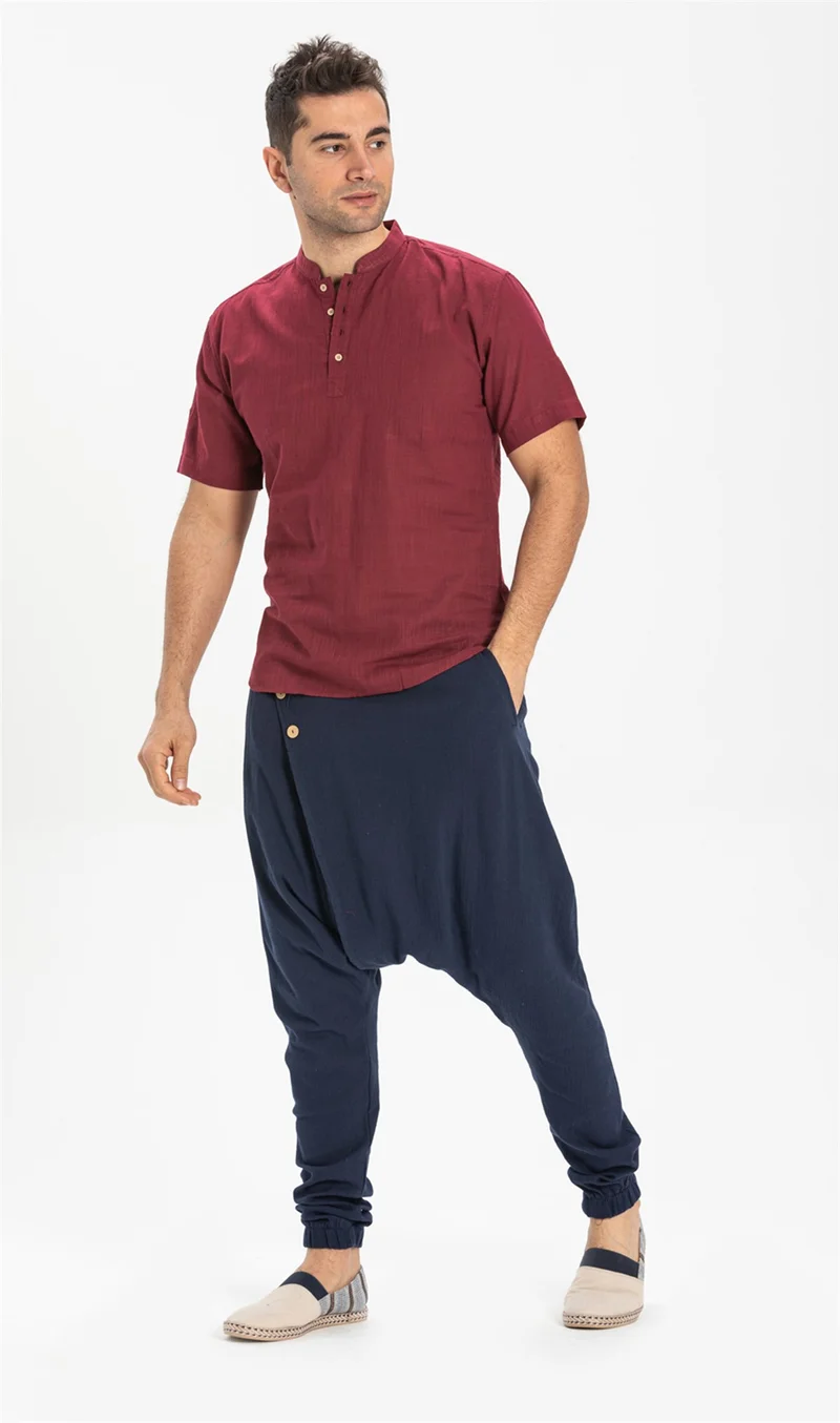 اليش شيل بيزي Kısa Kol Şile Bezi Bodrum Erkek T-shirt Koyu Bordo 3068
