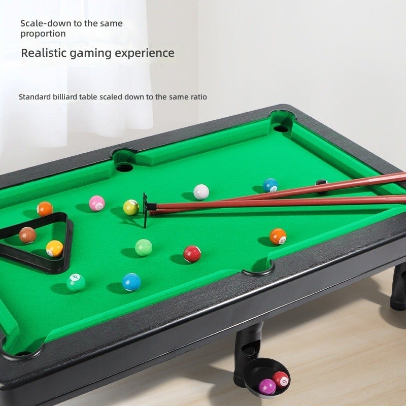 WU Kids Billiard Table Toy Set -  Simulation Pool Table for Home Indoor Play, Interactive Educational Parent-Child Game, Gift for Children - Image 3