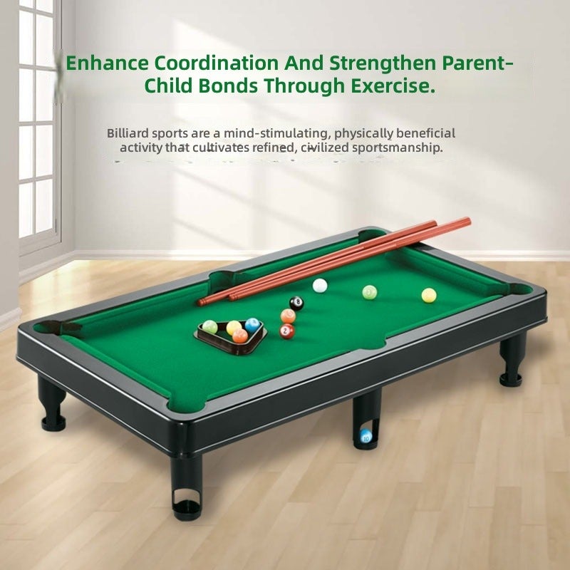 WU Kids Billiard Table Toy Set -  Simulation Pool Table for Home Indoor Play, Interactive Educational Parent-Child Game, Gift for Children - Image 5
