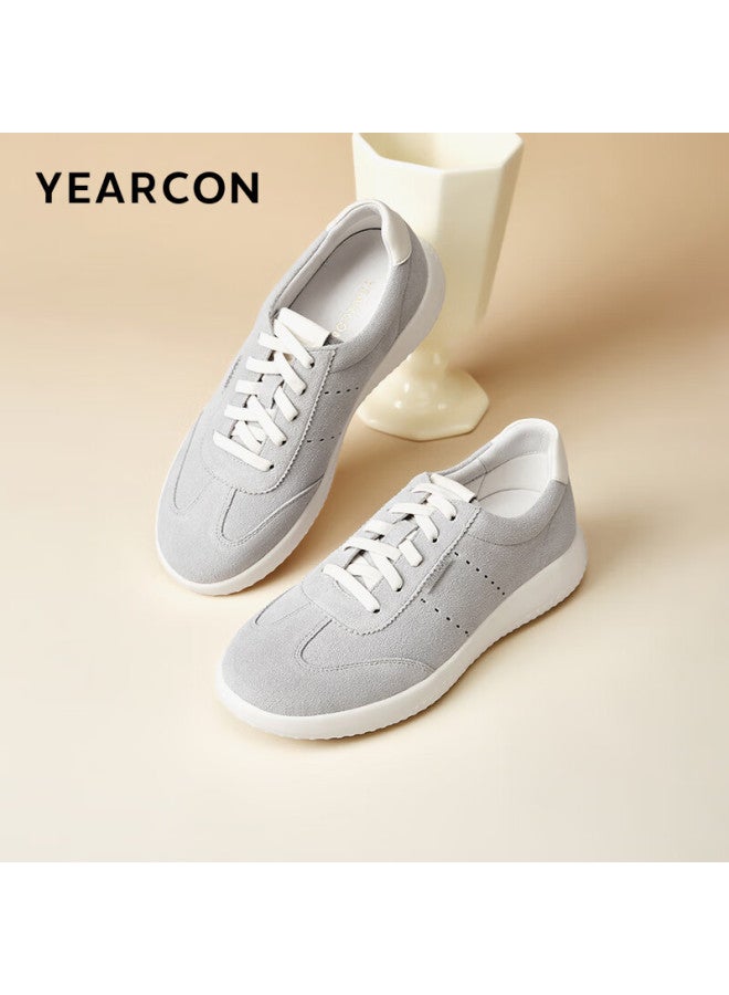 YEARCON Yierkang Women's Casual Comfortable Forrest Gump Shoes, Spring New Fashion Sneakers, 34135w, Gray, Size 39 - Image 1