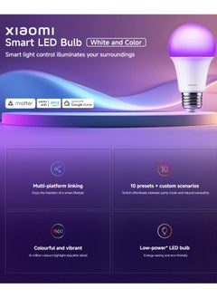 Xiaomi Xiaomi Smart LED Bulb (White and Color),E27 8.5W 806lm  2700K–6500K 16 Million Colors 15000h Lifespan,Matter support-9290041709  - Image 3
