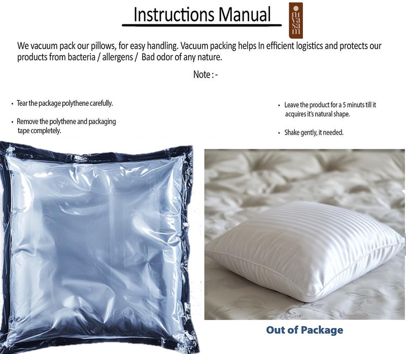 Nivasam Microfiber Cushion 16 inch x 16 inch Filler, Sofa Cushions, Durable Sofa Pillow for Home Decor (White) (Set of 3) - Image 4