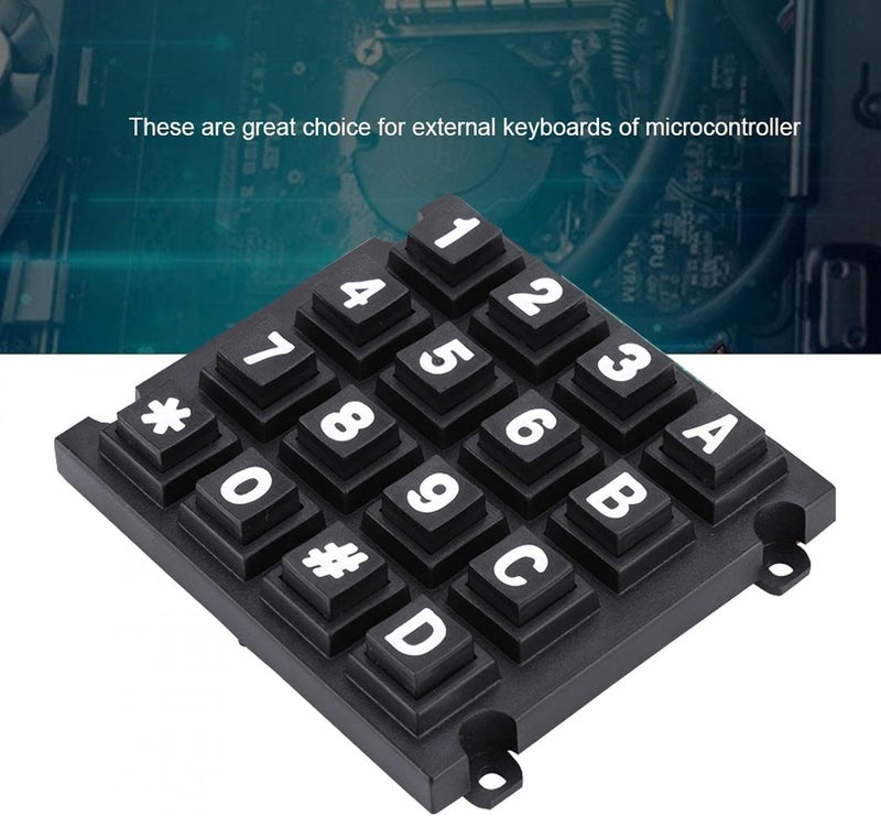 لوحة مفاتيح MCU 4x4 مع 16 مفتاحًا، أزرار ضغط خارجية كبيرة 4x4، مفتاح مصفوفة لوحة مفاتيح ملموسة لـ MCU - Image 3