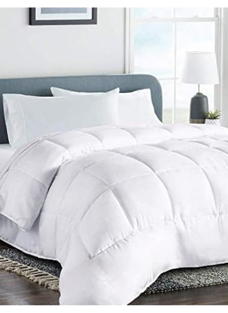 MAXQON Duvet Comforter Cotton for King/Queen Size Mattress 150x200, 200x220, Color White  - Image 4