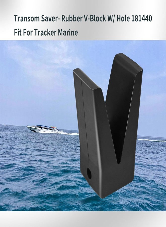 Vanshly Transom Saver- Rubber V-Block W/Hole 181440 Fit for Tracker Marine - Image 2
