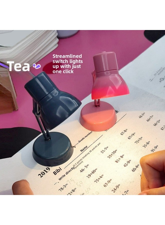 Creative Mini LED Small Table Lamp Foldable Student House Lamp Warm Color Eye Protection Reading Table Lamp With Clip-Color:Sealed Box (21g)✴Powder  - Image 5