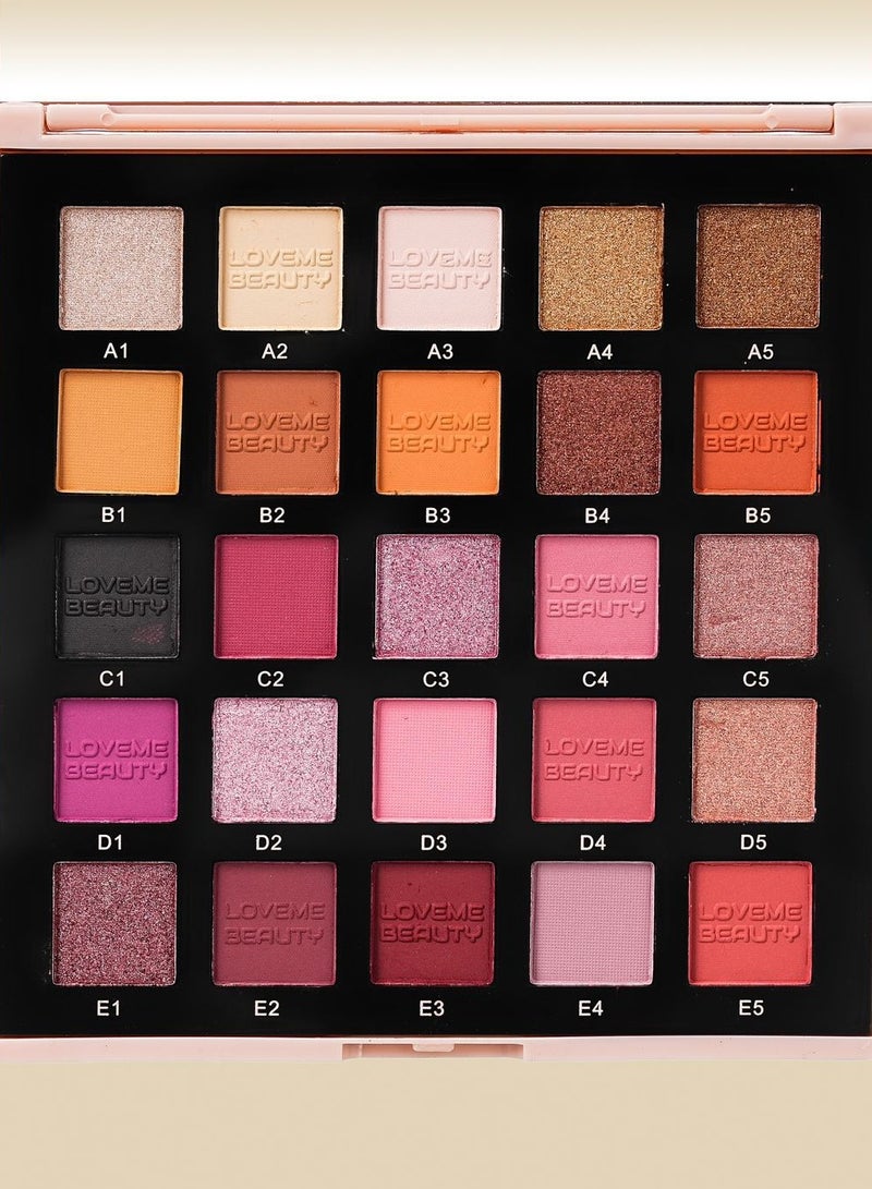 LOVEME BEAUTY 25 COLOR  EYESHADOW PALETTE - Image 1