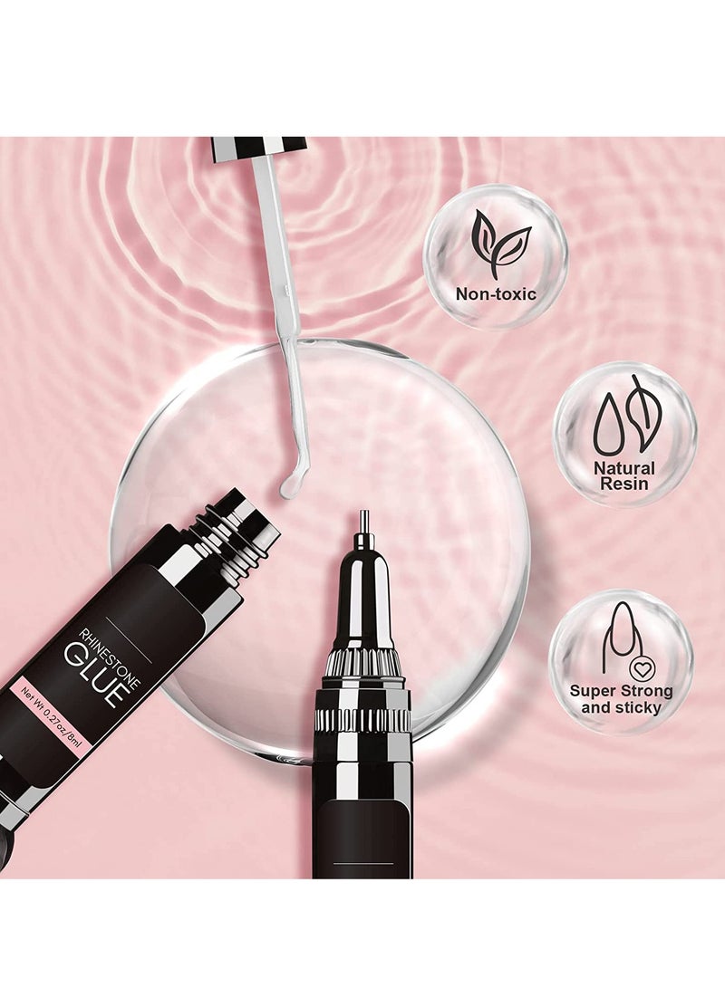 جل غراء الأظافر، غراء أظافر جل قوي للغاية لأظافر الضغط والأظافر الاصطناعية المصنوعة من الأكريليك، طلاء أظافر ناعم ثلاثي الأبعاد من مادة PVC لتقوية الأظافر، فن الأظافر المنزلي، للاستخدام في صالونات التجميل - Image 2