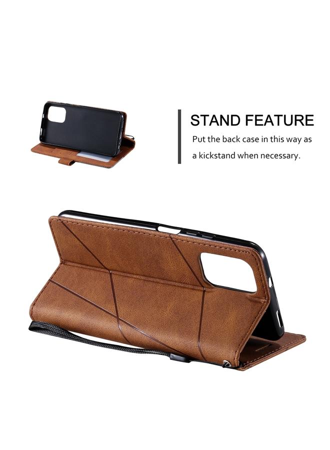 S-TOP Case For Realme 9i 5G Skin Feel Splicing Leather Phone Case - Image 5