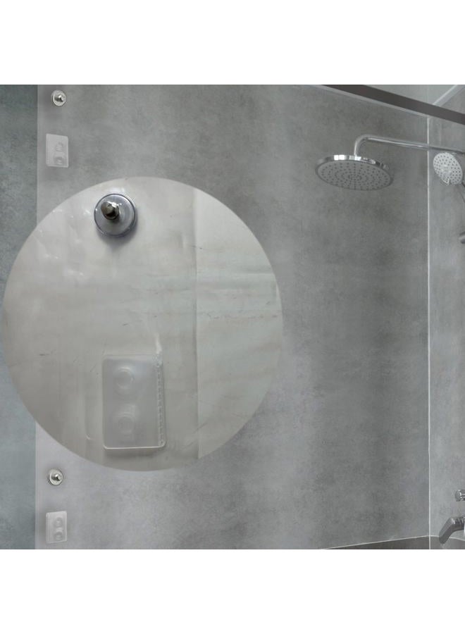 ABSENK Shower Curtain Liner with Side Suction Cups & Magnets Splash Guard Kit to Keep Closed to Wall, 8G Heavy Duty Clear Shower Curtain for Bathroom, 72x72 - Image 1