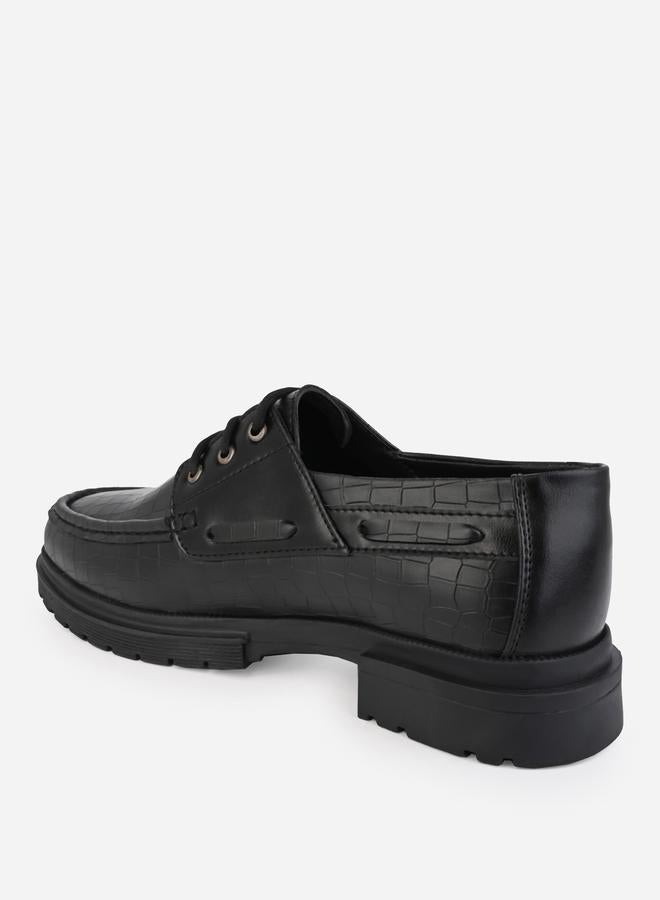 Styli Styli Textured Lace Up Boat shoes - Image 5