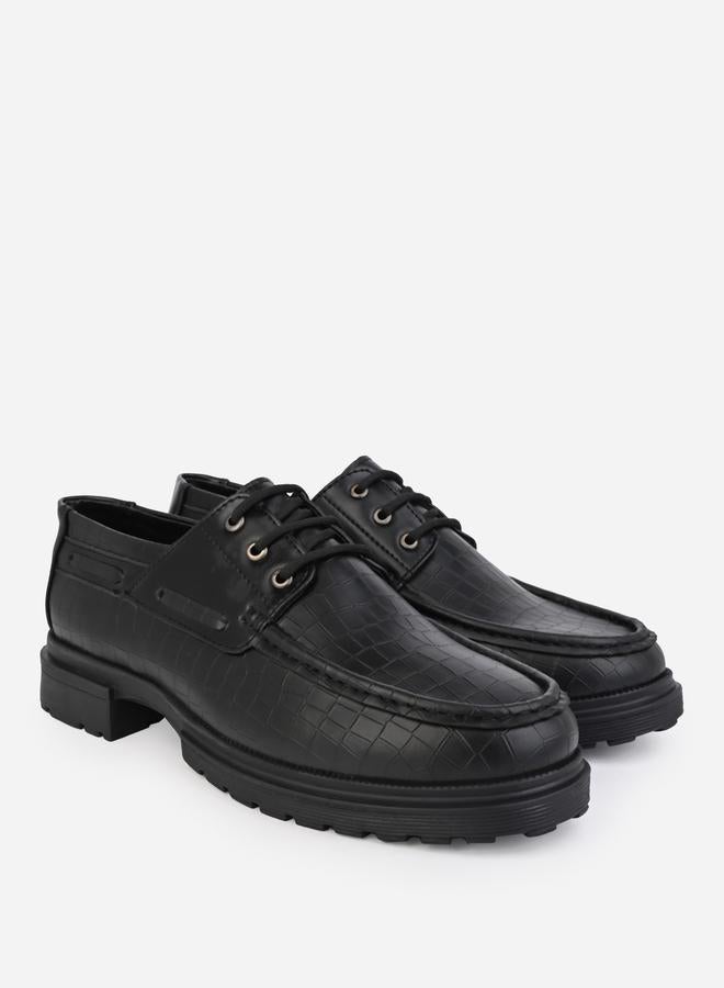 Styli Styli Textured Lace Up Boat shoes - Image 2