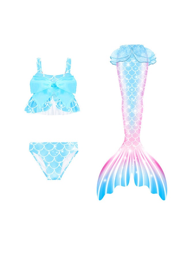 Swimsuit - Girls Mermaid Tail Swimsuit - DH59, 120 - Kids Swimming Costume, Beach Bikini, Summer Swimwear, Quick Dry, Pool Party, Bathing Suit Swimsuit - Image 3