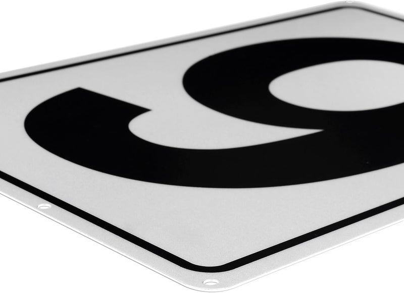 Kichwit Metal House Numbers Address Sign Reflective Aluminum Mailbox Number, 10 x 7 Inches, Number 9 - Image 2
