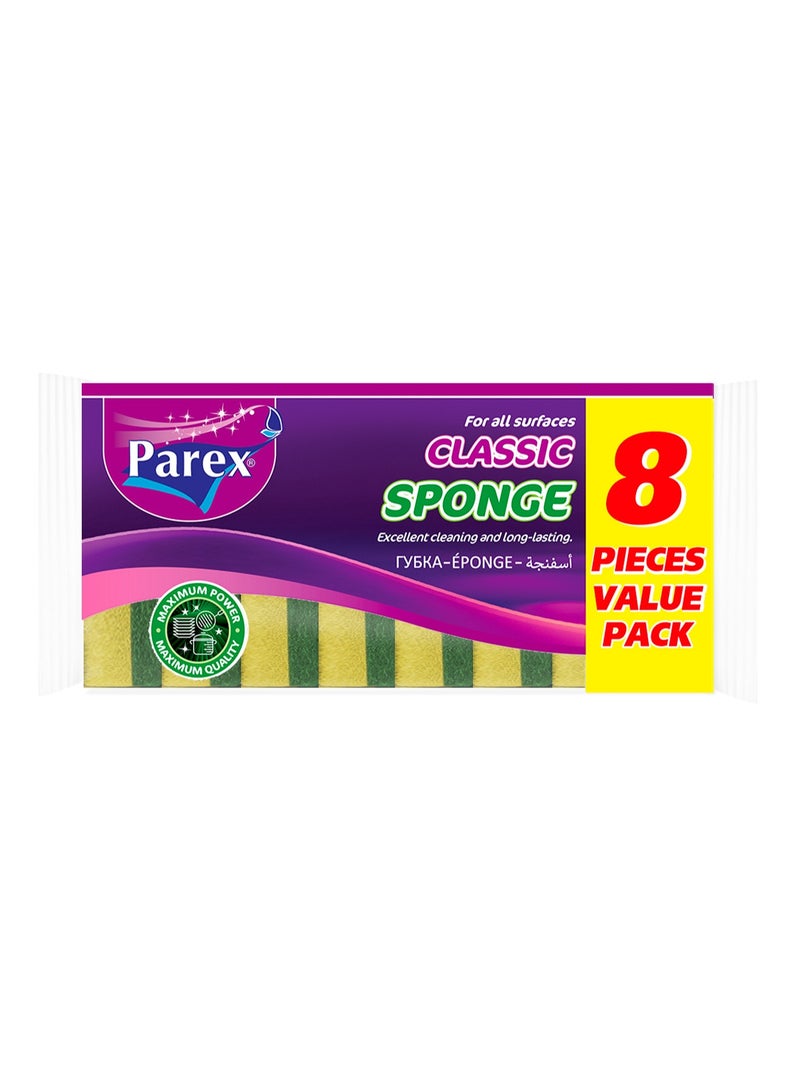 PAREX SPONGE  GREEN VALUE 8 PIECES
