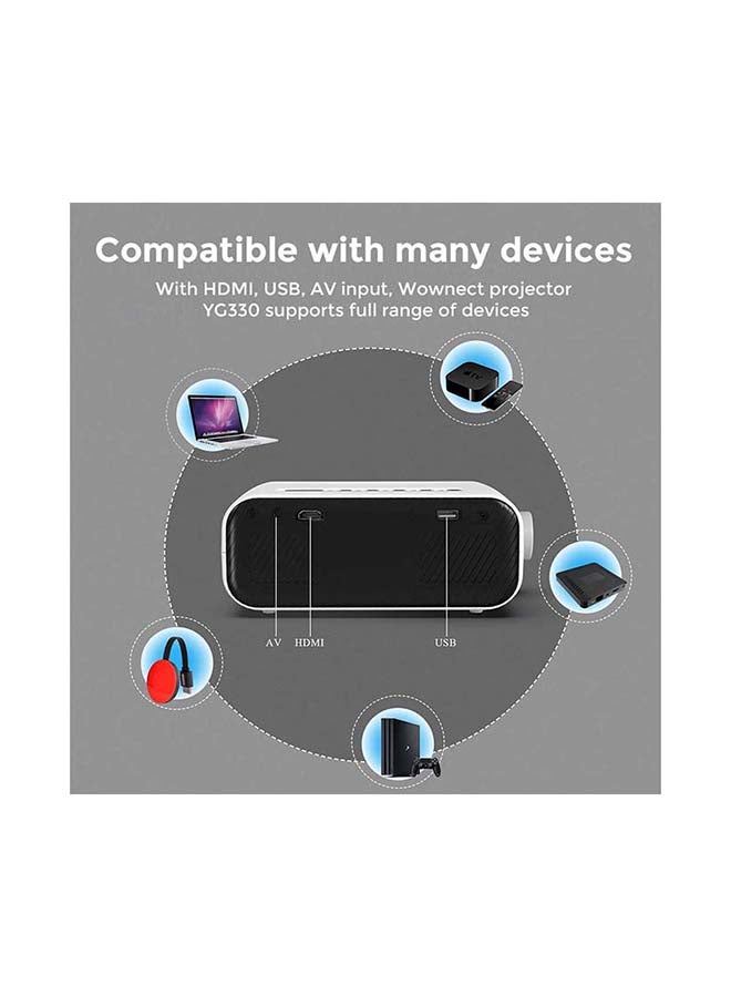 Wownect 1080P Full HD 100ANSI Portable Projector 92 White - Image 4