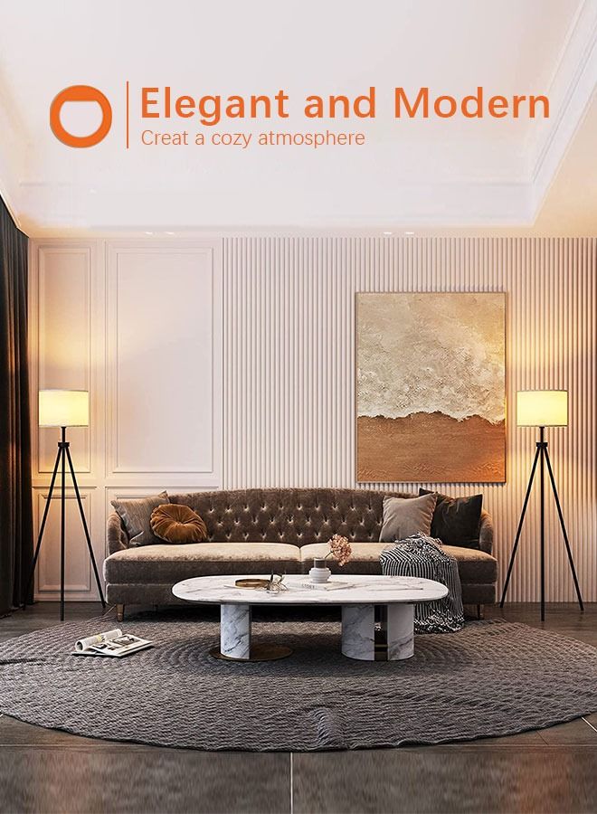 Occuwzz Tripod Floor Lamp Medieval Simple Style Floor Lamp Suitable for Home Lighting Decoration  - Image 3