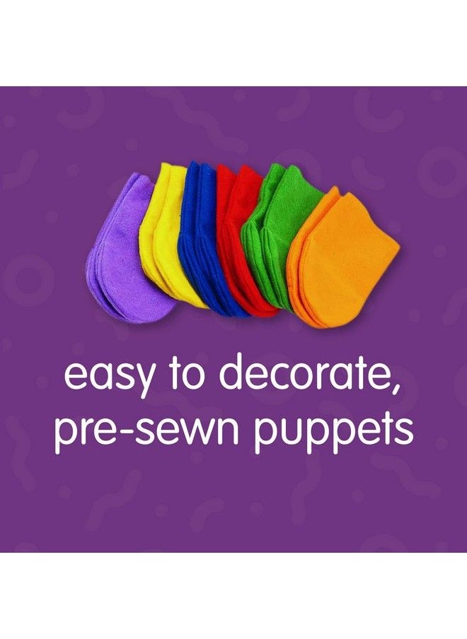 Colorations Felt Imaginary Hand Puppet Craft Kit For Kids Makes 12 Puppets Googly Eyes Dragons Dramatic Play Imagination Creatures Role Play Learning Creativity (Hpupkit)  - Image 4