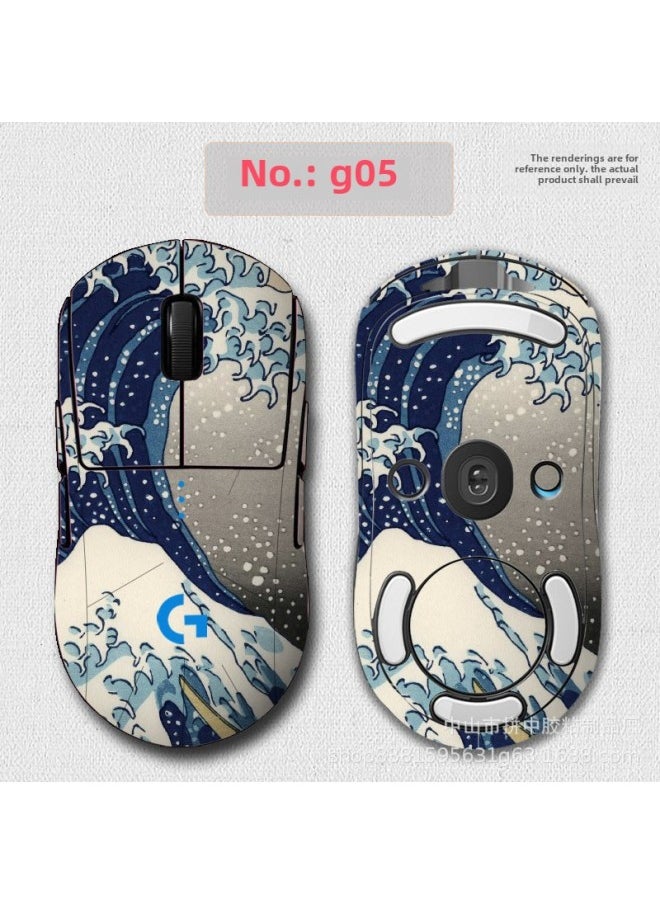 Generic - Anti-slip Mouse Stickers Logitech GPW One Or Two Generation GPROX Special All-inclusive Sweat-absorbent Anti-sweat Hand Stickers Lizard Skin-Color:The GPW Generation [05]] - Image 1