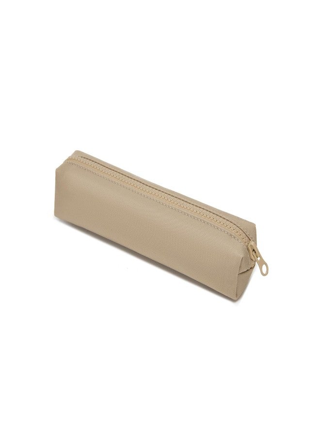 YONBEN Oxford Fabric Color Pencil Case Multifuncional and Simple with Zipper for School (Khaki,Oxford Fabric) - Image 1