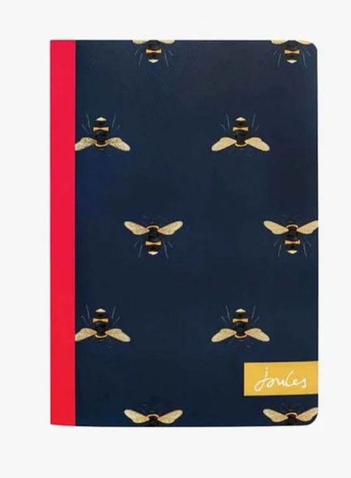 Joules Navy Printed Notebook Bee Design - Image 1