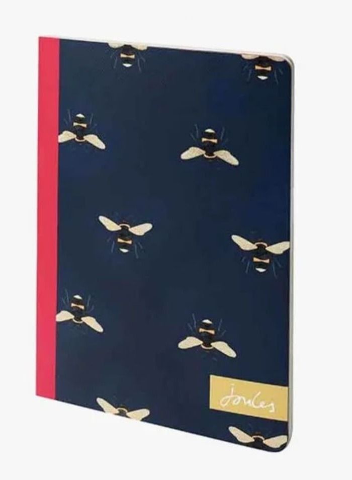 Joules Navy Printed Notebook Bee Design - Image 2