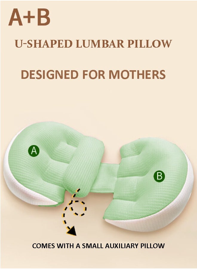 Generic Pregnancy Pillow, Pregnant Body Pillow, Pregnant Sleep Pillow, Feeding Baby Side Sleeping Pillow, Support Pregnant Women Back, Legs, Abdomen, Hips, Corduroy Removable And Adjustable  - Image 4