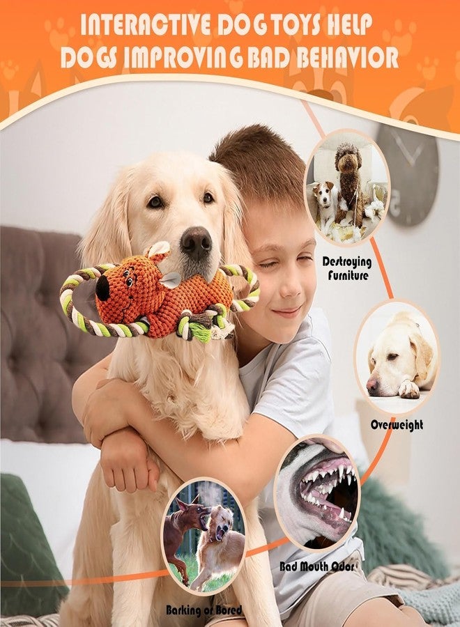 TINEPRY Squeaky Dog Toys Large Dog, Plush Dog Toy for Chewers Dog Toys with Crinkle Paper and Squeaker Tug of War Dog Toys - Image 4