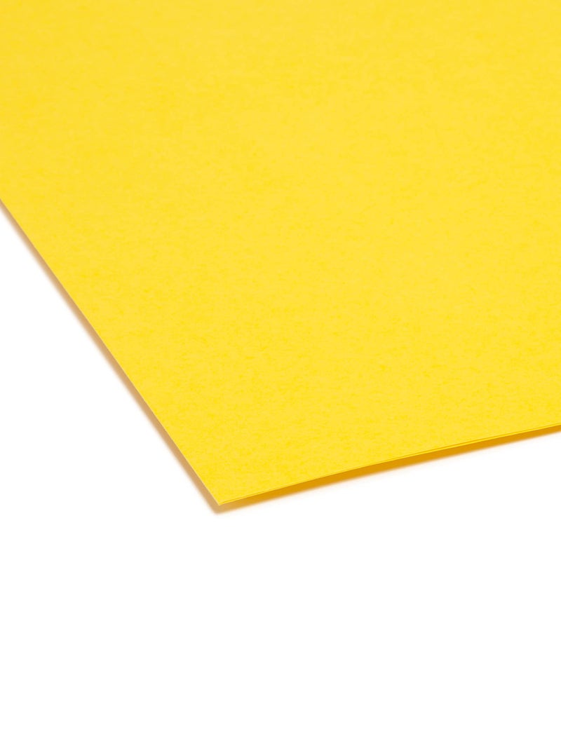 Smead File Folder, Reinforced 1/3-Cut Tab, Legal Size, Yellow, 100 per Box (17934) - Image 4