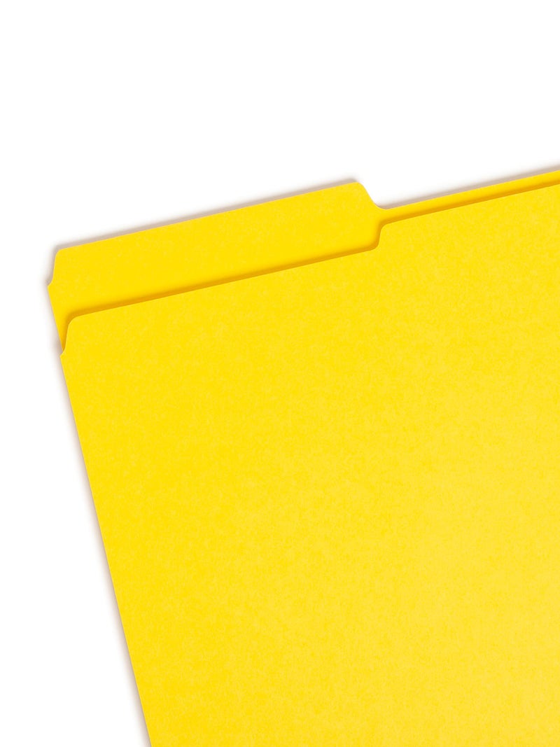 Smead File Folder, Reinforced 1/3-Cut Tab, Legal Size, Yellow, 100 per Box (17934) - Image 2