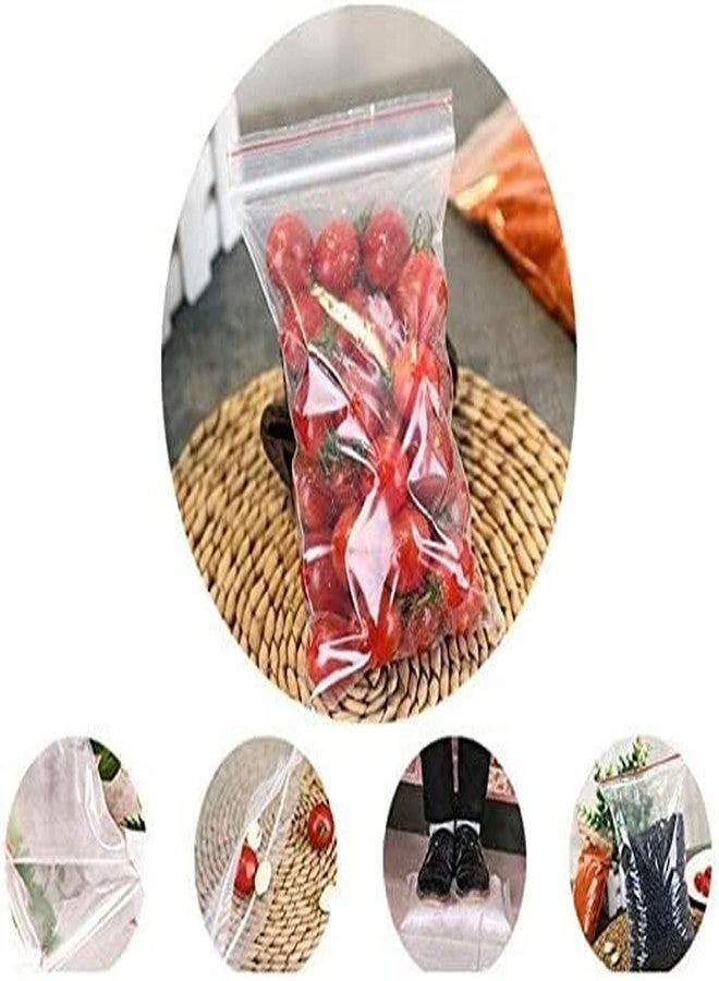 Supercom Zip Lock Pouch Bags Covers | Transparent Reusable/Resealable Zip seal Zip lock Bags for Airtight Seal for Travel Freezer Refrigerator Packing Accessories - Size 5" X 7" 100PC - Image 2