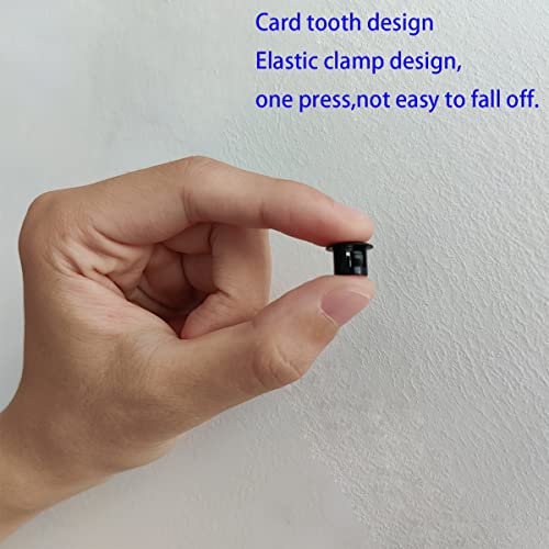 ZYYC 30 Pcs Black Hole Plugs 8mm (5/16") for Cabinet and Screw Holes - Plastic - Image 2