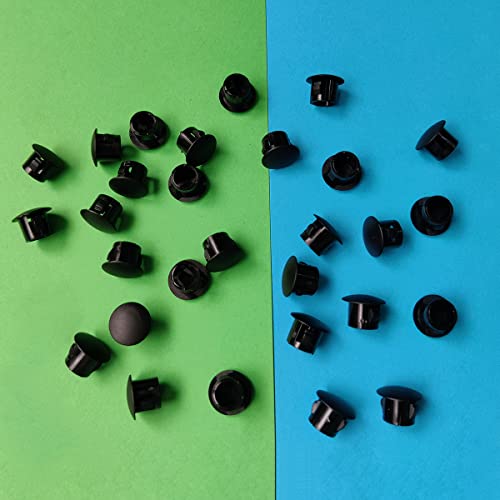 ZYYC 30 Pcs Black Hole Plugs 8mm (5/16") for Cabinet and Screw Holes - Plastic - Image 5