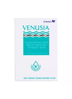 VENUSIA Dr. Reddy Moisturizing Bathing Bar, Syndet Bar, With Shea And Aloe Butter, Hydrated And Supple Skin, Ph Balanced  - Image 1