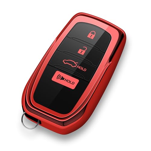 ZSPDACC for Toyota Key Fob Cover 2025 2026 2024 2023 Car Key Case Camry Corolla Crown Signia Grand Highlander Sequoia Tundra Venza Land Cruiser 4 Buttons - Image 1