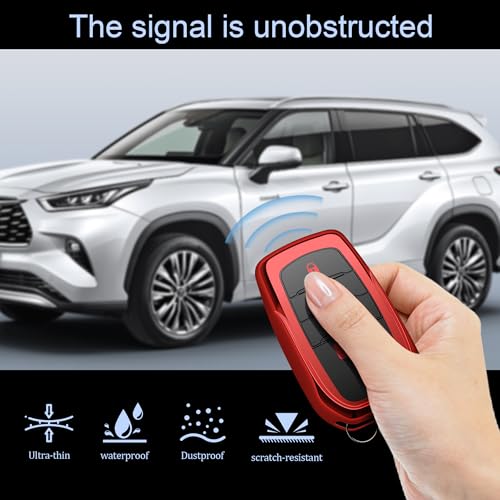 ZSPDACC for Toyota Key Fob Cover 2025 2026 2024 2023 Car Key Case Camry Corolla Crown Signia Grand Highlander Sequoia Tundra Venza Land Cruiser 4 Buttons - Image 3