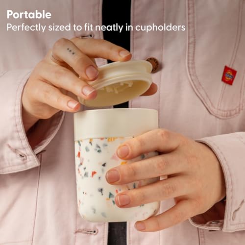 WP W&P Porter Ceramic Mug w/ Protective Silicone Sleeve, Mint 12 Ounces | On-the-Go | Reusable Cup for Coffee or Tea | Portable | Dishwasher Safe - Image 4
