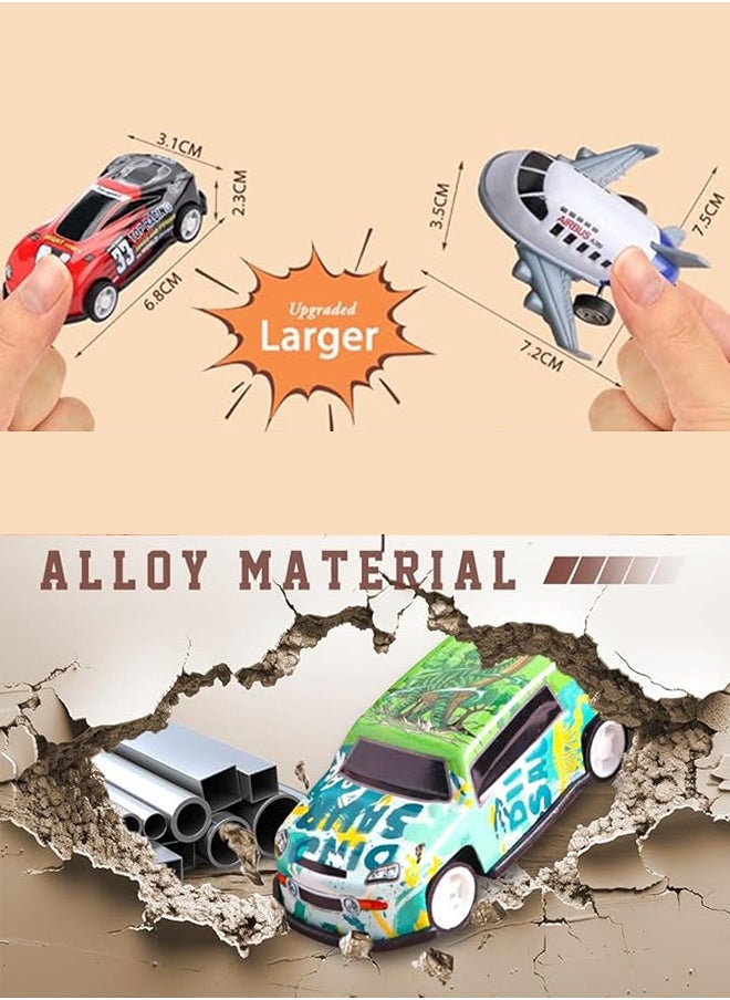 Generic - 30 Pcs Pull Back Toy Cars Airplanes with Storage Box, Alloy Mini Race Push and Pull Back Cars Planes Vehicles Toys for Kids, Party Favors Toy Cars Suitable Kids Gifts For Kids 3+ Years - Image 1