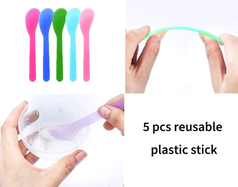 Phinicco 10 Pcs 100ml Silicone Measuring Cups, Nonstick Mixing Cups for Resin Molds, DIY Crafts - Image 3