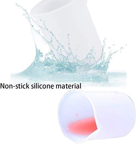 Phinicco 10 Pcs 100ml Silicone Measuring Cups, Nonstick Mixing Cups for Resin Molds, DIY Crafts - Image 5