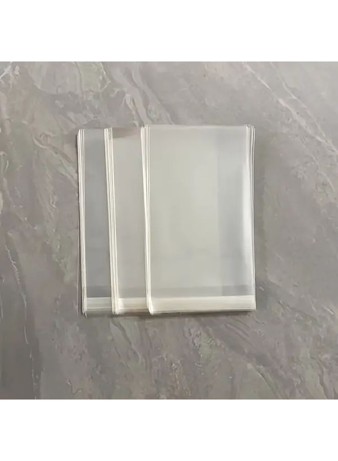 100 كيس سيلوفان شفاف مقاس 13 × 17 بوصة مع 100 ربطة ذهبية ملتوية لتغليف الهدايا الزفاف والوجبات الخفيفة - Image 5