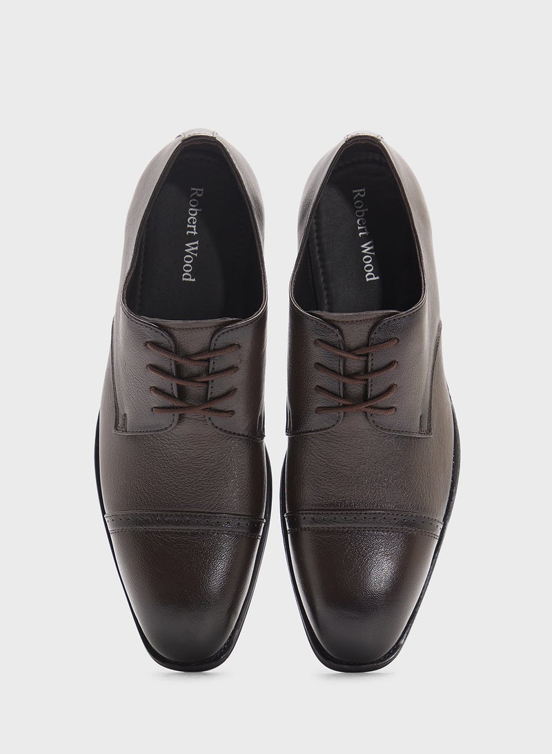 Robert Wood Genuine Leather Formal Lace Ups  - Image 4