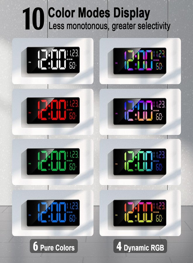 Xflyee RGB Digital Wall Clock with Remote - Image 4